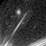 F150W image, 3.2 arcsec across, north up