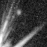 F356W image, 3.2 arcsec across, north up