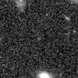 F150W image, 3.2 arcsec across, north up