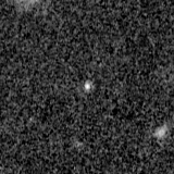 F150W image, 3.2 arcsec across, north up