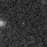 F150W image, 3.2 arcsec across, north up