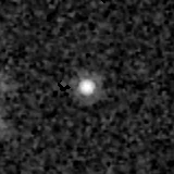F444W image, 3.2 arcsec across, north up