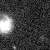 F150W image, 3.2 arcsec across, north up