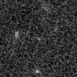 F150W image, 3.2 arcsec across, north up