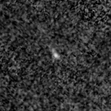 F115W image, 3.2 arcsec across, north up