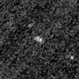 F115W image, 3.2 arcsec across, north up