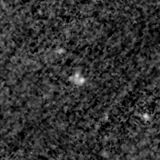 F150W image, 3.2 arcsec across, north up