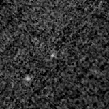 F200W image, 3.2 arcsec across, north up