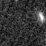 F090W image, 3.2 arcsec across, north up