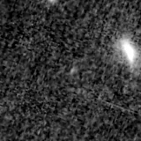F115W image, 3.2 arcsec across, north up