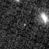 F150W image, 3.2 arcsec across, north up