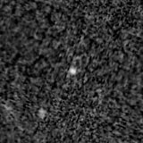 F200W image, 3.2 arcsec across, north up