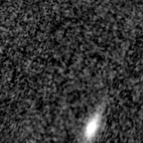 F150W image, 3.2 arcsec across, north up