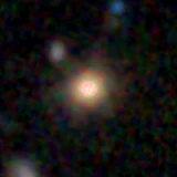 Colour composite: F444W red, F356W green, F277W blue, 3.2 arcsec across, north up