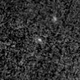 F200W image, 3.2 arcsec across, north up