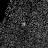 F200W image, 3.2 arcsec across, north up