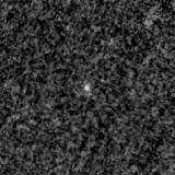 F150W image, 3.2 arcsec across, north up