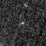 F150W image, 3.2 arcsec across, north up