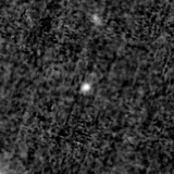 F200W image, 3.2 arcsec across, north up