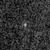 F150W image, 3.2 arcsec across, north up