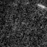 F200W image, 3.2 arcsec across, north up