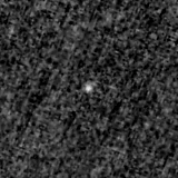 F090W image, 3.2 arcsec across, north up