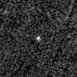 F200W image, 3.2 arcsec across, north up