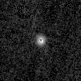 F200W image, 3.2 arcsec across, north up