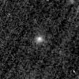 F150W image, 3.2 arcsec across, north up