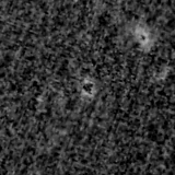 F200W image, 3.2 arcsec across, north up