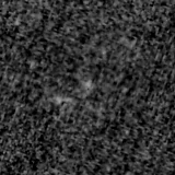 F090W image, 3.2 arcsec across, north up
