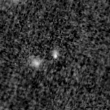 F150W image, 3.2 arcsec across, north up
