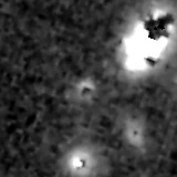F277W image, 3.2 arcsec across, north up
