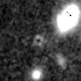 F356W image, 3.2 arcsec across, north up