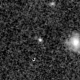 F200W image, 3.2 arcsec across, north up