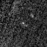 F200W image, 3.2 arcsec across, north up