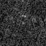 F150W image, 3.2 arcsec across, north up