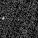 F200W image, 3.2 arcsec across, north up