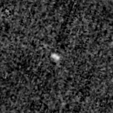 F090W image, 3.2 arcsec across, north up