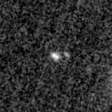 F150W image, 3.2 arcsec across, north up
