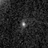 F150W image, 3.2 arcsec across, north up