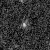 F150W image, 3.2 arcsec across, north up