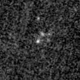 F090W image, 3.2 arcsec across, north up