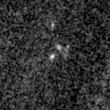 F115W image, 3.2 arcsec across, north up