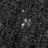 F150W image, 3.2 arcsec across, north up