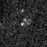 F200W image, 3.2 arcsec across, north up