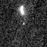 F115W image, 3.2 arcsec across, north up