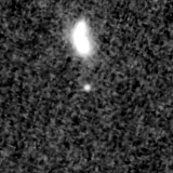 F200W image, 3.2 arcsec across, north up