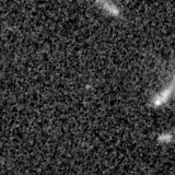 F150W image, 3.2 arcsec across, north up