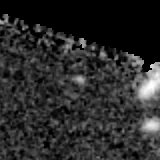 F356W image, 3.2 arcsec across, north up